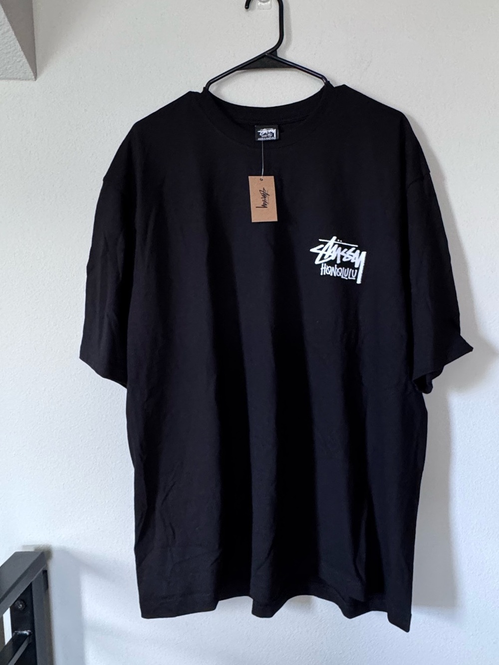 Stussy Honolulu Chapter Tee Mens XL Black Stock Honolulu T-Shirt New